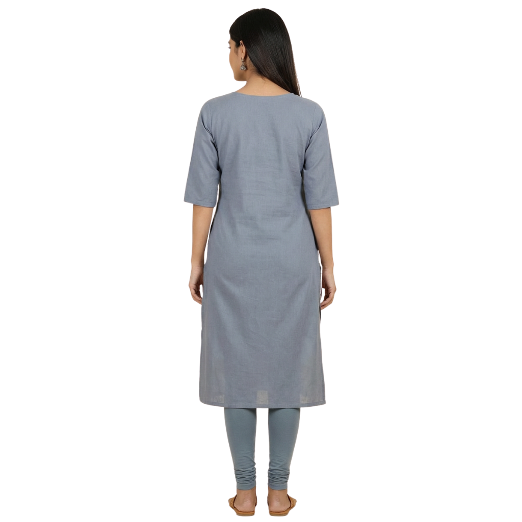 MOON FLY WOMEN CREPE PRINTED STRAIGHT KURTI | ELEGANT DAILY WEAR ETHNIC KURTA | CASUAL OFFICE WEAR KURTI FOR WOMEN ARTICLE NO WSKD4C1
