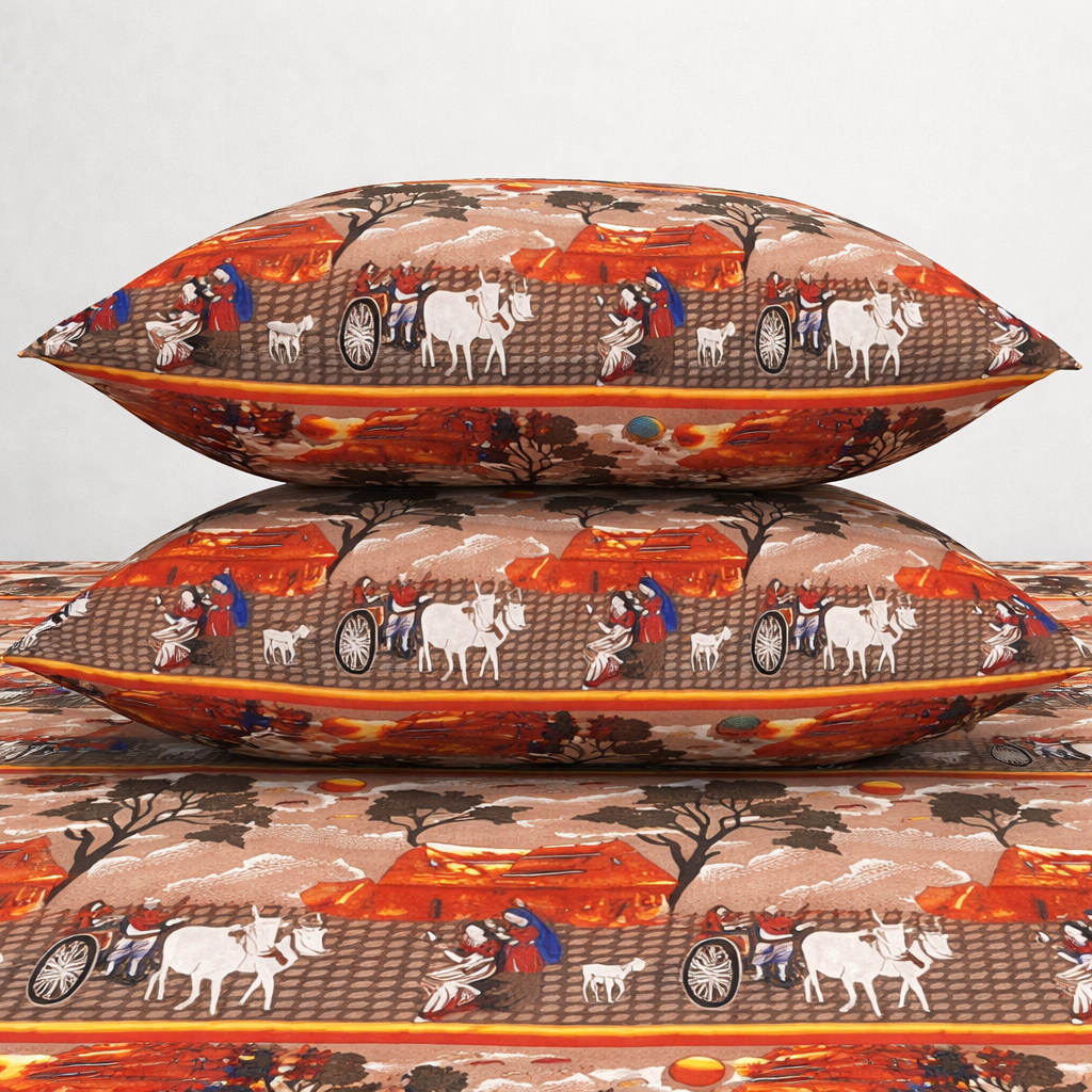 SPRINGSTONE POLYCOTTON DOUBLE PRINTED FLAT BEDSHEET ARTICLE NO HFDBSSD11M