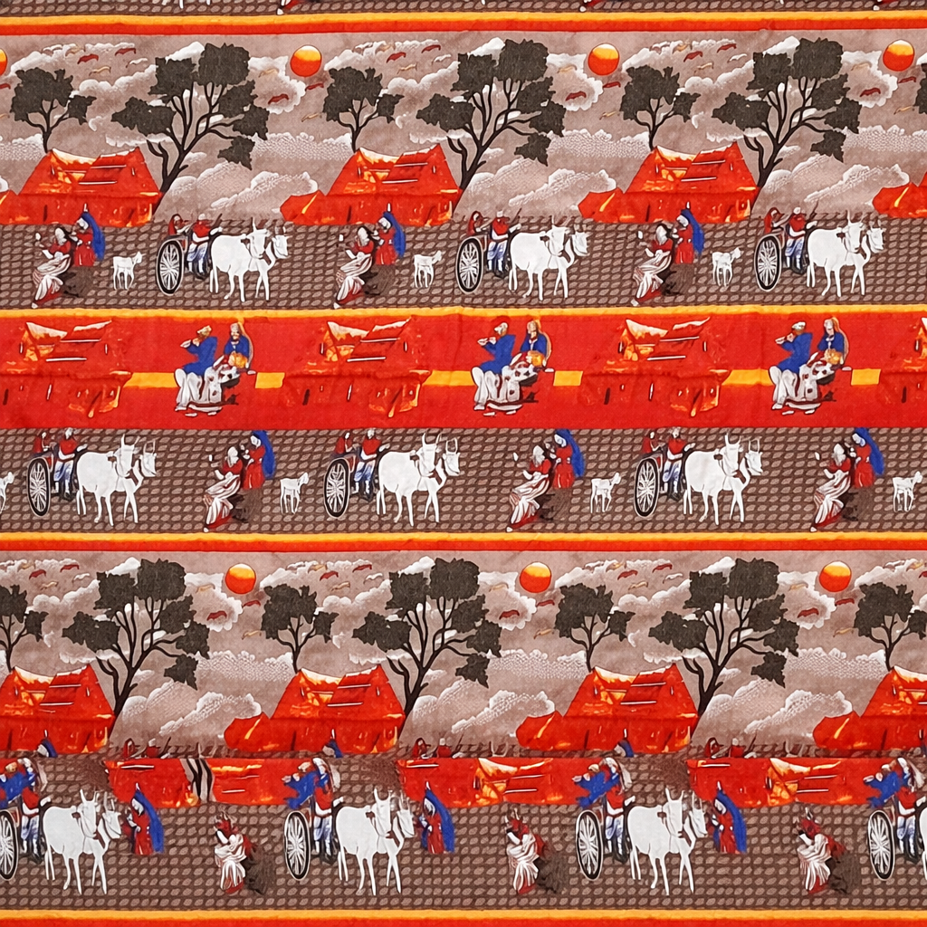 SPRINGSTONE POLYCOTTON DOUBLE PRINTED FLAT BEDSHEET ARTICLE NO HFDBSSD11M