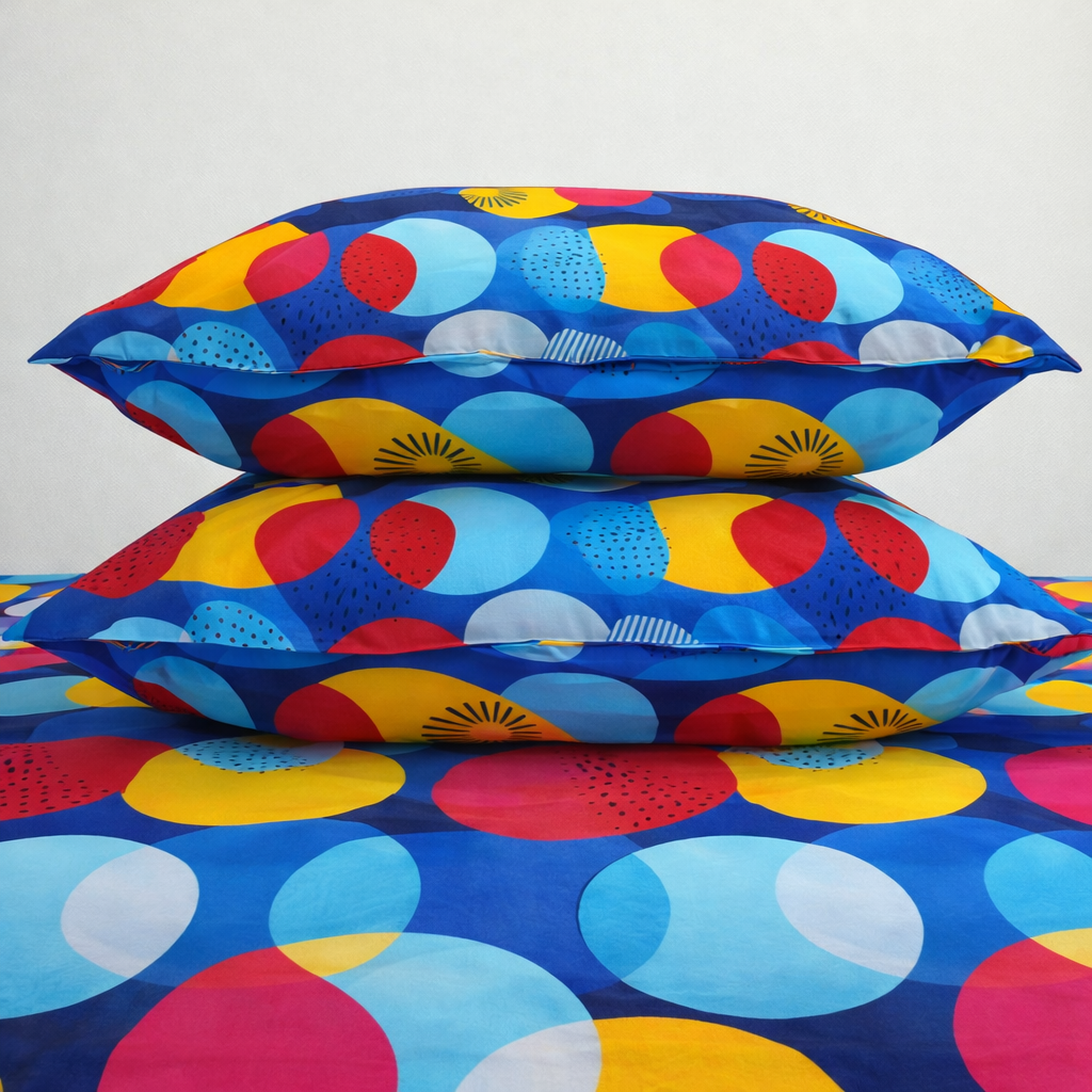 SPRINGSTONE POLYCOTTON DOUBLE PRINTED FLAT BEDSHEET ARTICLE NO HFDBSSD1M