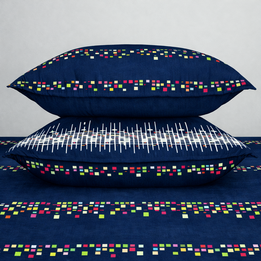 SPRINGSTONE POLYCOTTON DOUBLE PRINTED FLAT BEDSHEET ARTICLE NO HFDBSSD5M