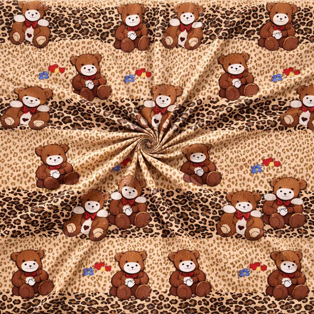 SPRINGSTONE POLYCOTTON DOUBLE PRINTED FLAT BEDSHEET ARTICLE NO HFDBSSD6M