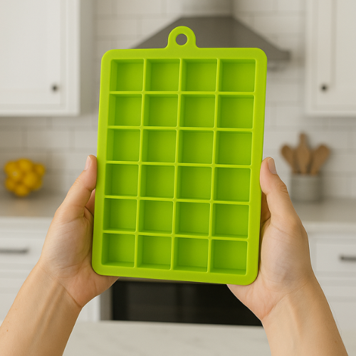 WELLMORA Silicone Ice Cube Tray - 24 Cavity Per Ice Tray [Multicolor] ARTICLE NO HKDFTWDOR2M