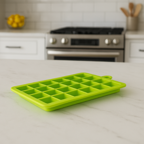 WELLMORA Silicone Ice Cube Tray - 24 Cavity Per Ice Tray [Multicolor] ARTICLE NO HKDFTWDOR2M