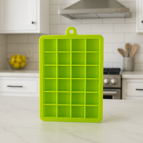 WELLMORA Silicone Ice Cube Tray - 24 Cavity Per Ice Tray [Multicolor] ARTICLE NO HKDFTWDOR2M