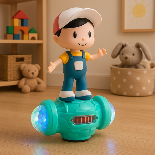 SOLO CITY Battery Operated Dancing Fashion Boy Skates Hoverboard Vehicle Toy with 5D Light, Music, 360° Rotation and Bump & go Action for Kids|Boys|Girls (Color-as per Availability) ARTICLE NO TYHBESMD1M