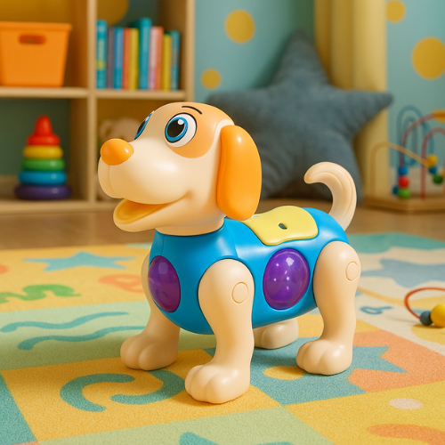 SOLO CITY Electric Cute Pet Dog Toy With Light and Music  (Multicolor) ARTICLE NO TYECDMD1M