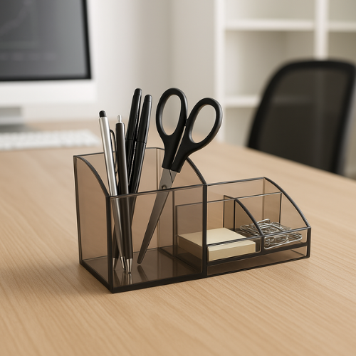 Aeronote 4 Compartments PLASTIC PEN STAND ARTICLE NO STAPSD6M