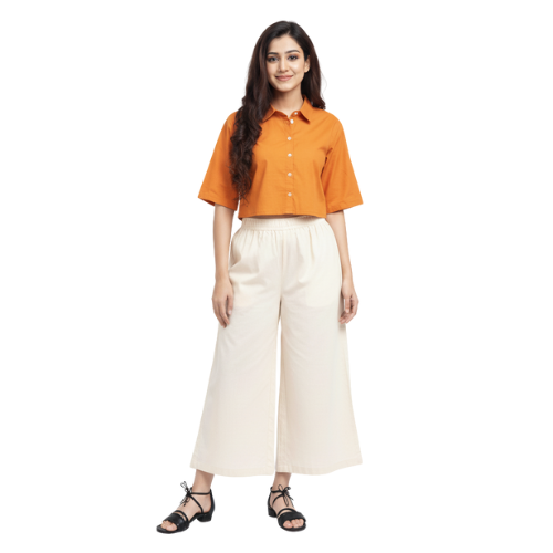 MOON FLY REGULAR FIT, RELAXED WOMEN RAYON PLAZZO ARTICLE NO. WNPLMFD1