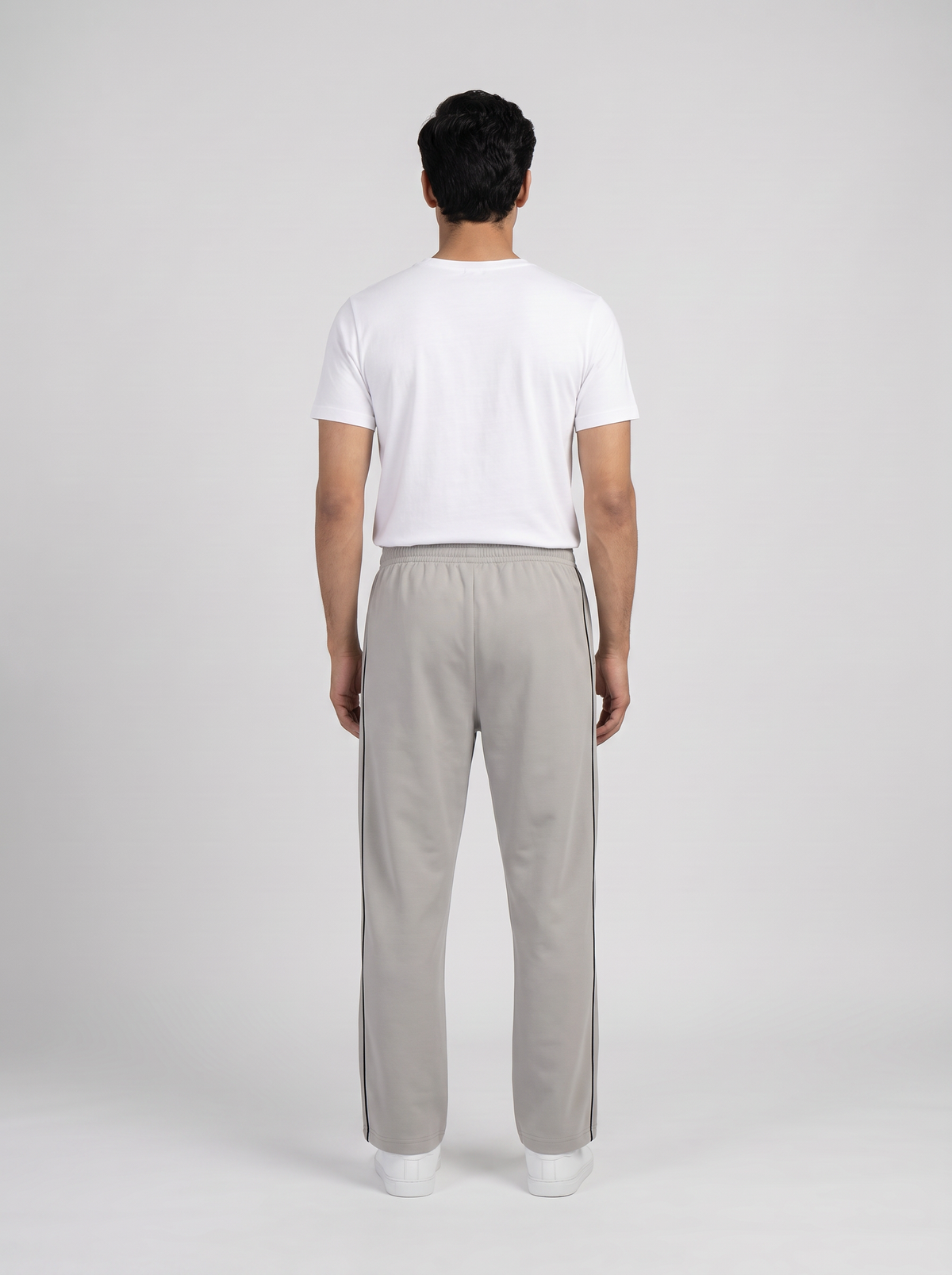 MOON FLY MEN SILVER ATHLETIC TRACK PANTS | REGULAR FIT | SOFT FABRIC | GYM, RUNNING & WALKING