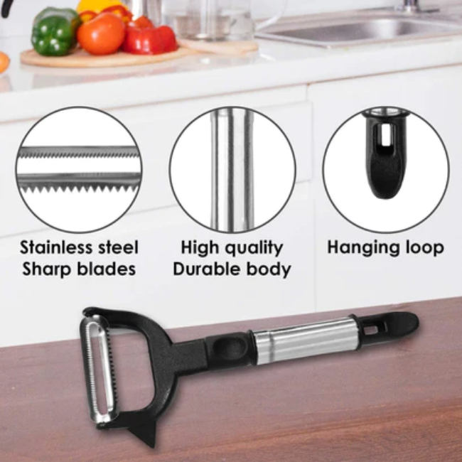 WELLMORA 2-IN-1 DOUBLE JULIENNE AND VEGETABLE PEELER ARTICLE NO HKDJVPWD1M