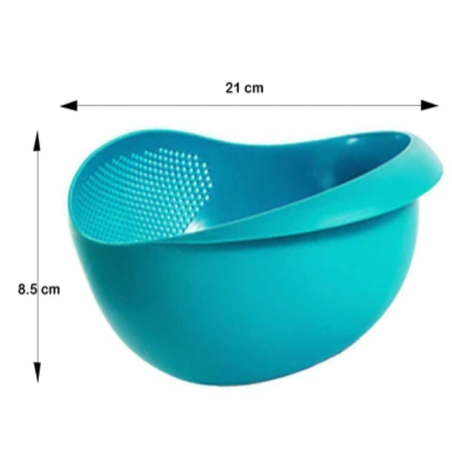 WELLMORA MULTI-FUNCTION WITH INTEGRATED COLANDER MIXING BOWL WASHING RICE, VEGETABLE AND FRUITS DRAINER BOWL ARTICLE NO HKMBWRVFWD1M