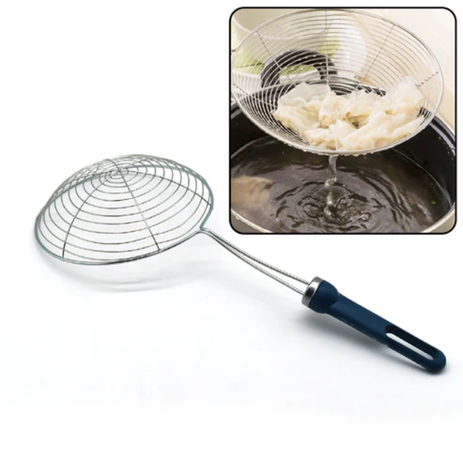 WELLMORA ROUND STAINLESS STEEL DEEP FRY /MESH STRAINER ARTICLE NO HKRSSDFSWD1M