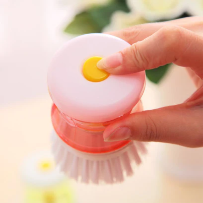WELLMORA CLEANING BRUSH WITH LIQUID SOAP DISPENSER ARTICLE NO HKCBLSDWD1M
