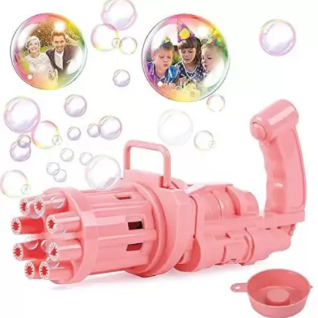SOLO CITY Bubble Machine Bubbles for Kids Cool Toys Gift Electric Bubble Gun & Toy Gun Outside, 8 Hole Huge Automatic Bubble Maker for Boys and Girls Outdoor, Fan Combo Function, multi color Guns & Darts ARTICLE NO TBGBGSD1M