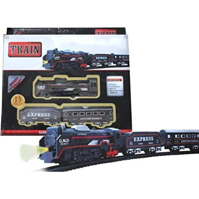 SOLO CITY Model Electric Toy Train Set with Track for Kids Battery Operated with Sound and Lights ARTICLE NO TYETTBOD1M