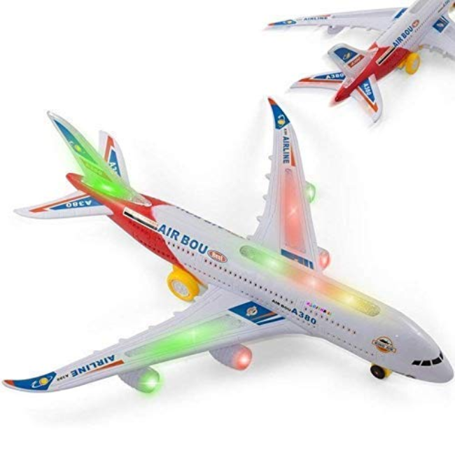 SOLO CITY Plastic Airbus A380 Battery Operated Aeroplane ARTICLE NO TYPABOSD1M