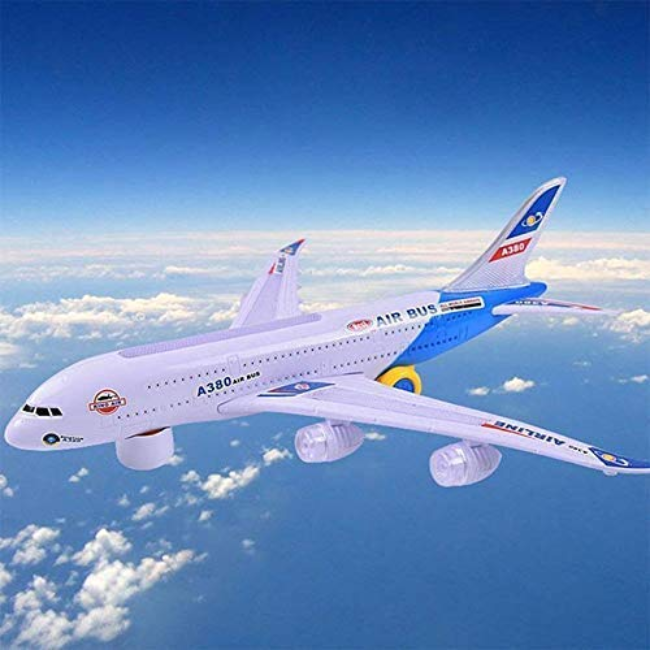 SOLO CITY Plastic Airbus A380 Battery Operated Aeroplane ARTICLE NO TYPABOSD1M