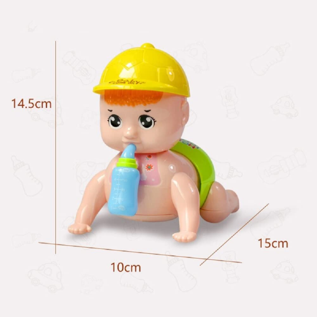 SOLO CITY Musical Talking Crawling Baby Toy for Babies Kids Infants Dazzling Lights and Dynamic Sound ARTICLE NO TYCBLMD1M