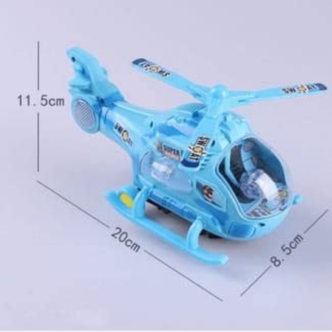 SOLO CITY Electric Helicopter Without Remote 360 Degree Rotation Musical and 3D Lights Helicopter Toy for Kids ARTICLE NO TYETHLSD1M