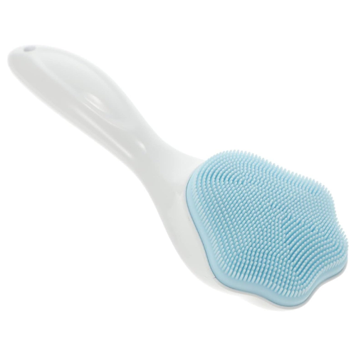 WELLMORA Silicone Face Scrubber Exfoliating Brush – Manual Handheld Facial Cleansing Brush for Gentle Skin Exfoliation, Deep Pore Cleansing, and Soft, Smooth Skin (1 Pc) ARTICLE NO HKSBBSBD5M