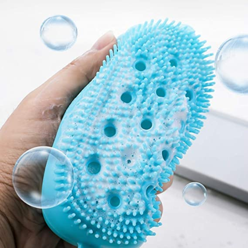 WELLMORA Silicone Bubble Bath SPA Super Soft Body Scrubbing Brush ARTICLE NO HKSBBSBD6M