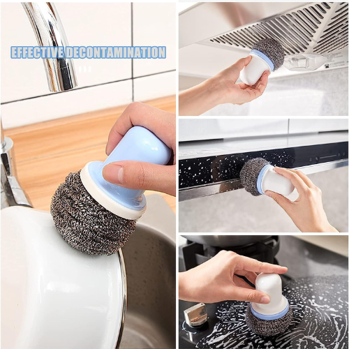 WELLMORA Dish Brush Multifunctional Palm Brush for Dish Kitchen Sink Pot Pan - Dish Scrub Brush Small Cleaning Brush Dish Scrubber Brush Cleaning Brushes for Household Use ARTICLE NO HKSBBSBD7M