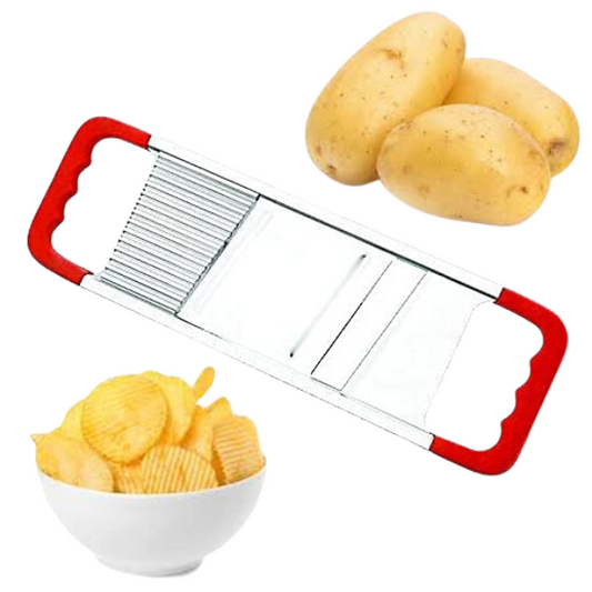 WELLMORA Potato Chipser French Fries Chips Maker Machine Snacks Finger for Home Kitchen resturent (Duro, Big) ARTICLE NO HKSSPCD1M