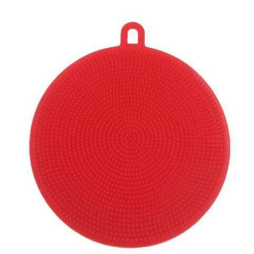 WELLMORA Silicone Dish Scrubber Sponge Mildew Free, Non Stick, Heat Resistant Kitchen Cleaning Supplies Sponges Multicolor (Regular, Pack of 2) ARTICLE NO HKSBBSBD25M