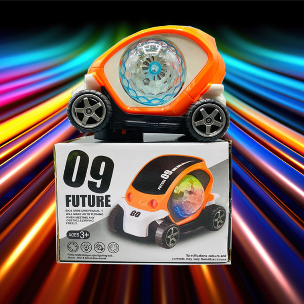 SOLO CITY 09 Future Car Stunt Car 360 Degree Rotating Toy for Kids Bump and Go Action with 3D Lights Musical & Flashing Light Sound ARTICLE NO TYFSCD1M