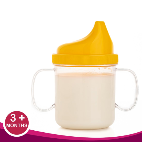 WELLMORA Baby Sip - Mug, Bpa Free Unbreakable Sippy Cup Plastic Sipper Cup with Double Handle ARTICLE NO HKPIBSD1M1