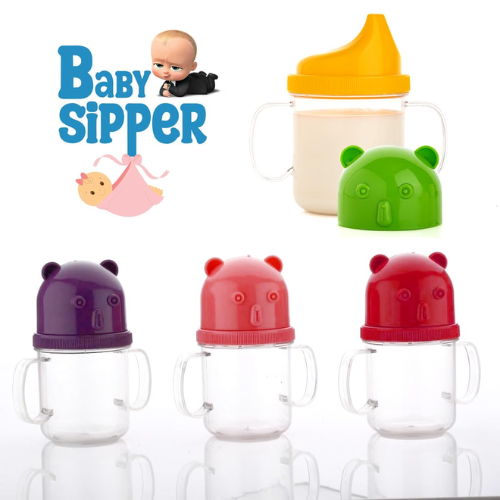 WELLMORA Baby Sip - Mug, Bpa Free Unbreakable Sippy Cup Plastic Sipper Cup with Double Handle ARTICLE NO HKPIBSD1M1