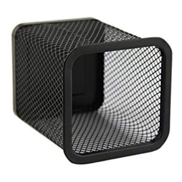 Aeronote Cylendrical Black Mesh Metal Desk Pen, Pencil and Other Stationery Organiser Holder, Use at Office, School and Home Pack of 1 ARTICLE NO STCSOHD2M