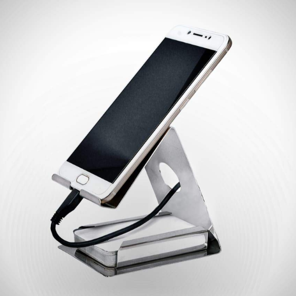 RAY VISION Stainless Steel Mobile Stand with Card Holder ARTICLE NO MASSMHCSD1M