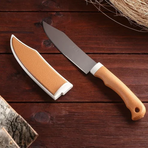 AIROTRON Stainless Steel Kitchen Knife – Multipurpose Vegetable & Fruit Knife with Protective Cover for Safe Storage ARTICLE NO HKTCPD1M