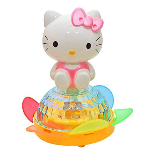 SOLO CITY Moving Hello kitty with soft Music and 3D Lights musical toys for kids | This Toys is Flahing with unique Dazzlign Light | Hello Kitty... ARTICLE NO TYHKDTD1M