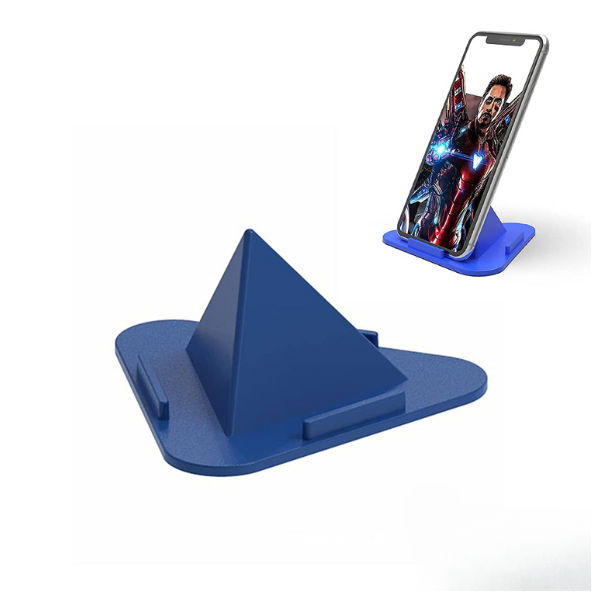 RAY VISION Portable Three Sided Triangle Anty Slip Desktop Stand Mobile Paradise Universal Phone Pyramid Shape Holder Desktop Stand PACK OF 5 MATTTSMHSD1M