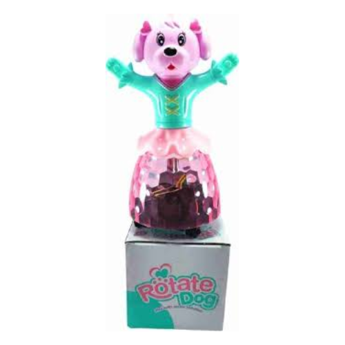 SOLO CITY 3D Flash Light Rotate Dog 360 With Musical Rotation Happy Time To Give Children A Good Gift  (Multicolor) ARTICLE NO TYRDMDTD1M