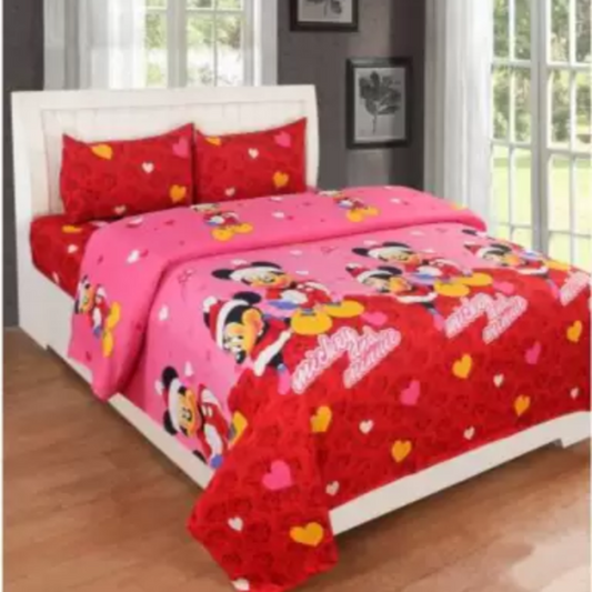 SPRINGSTONE POLYCOTTON DOUBLE PRINTED FLAT BEDSHEET ARTICLE NO HFDBSSD13M