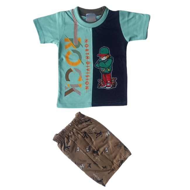 MOON FLY BOYS CASUAL T-SHIRT SHORTS ARTICLE NO KDNSMFD4M